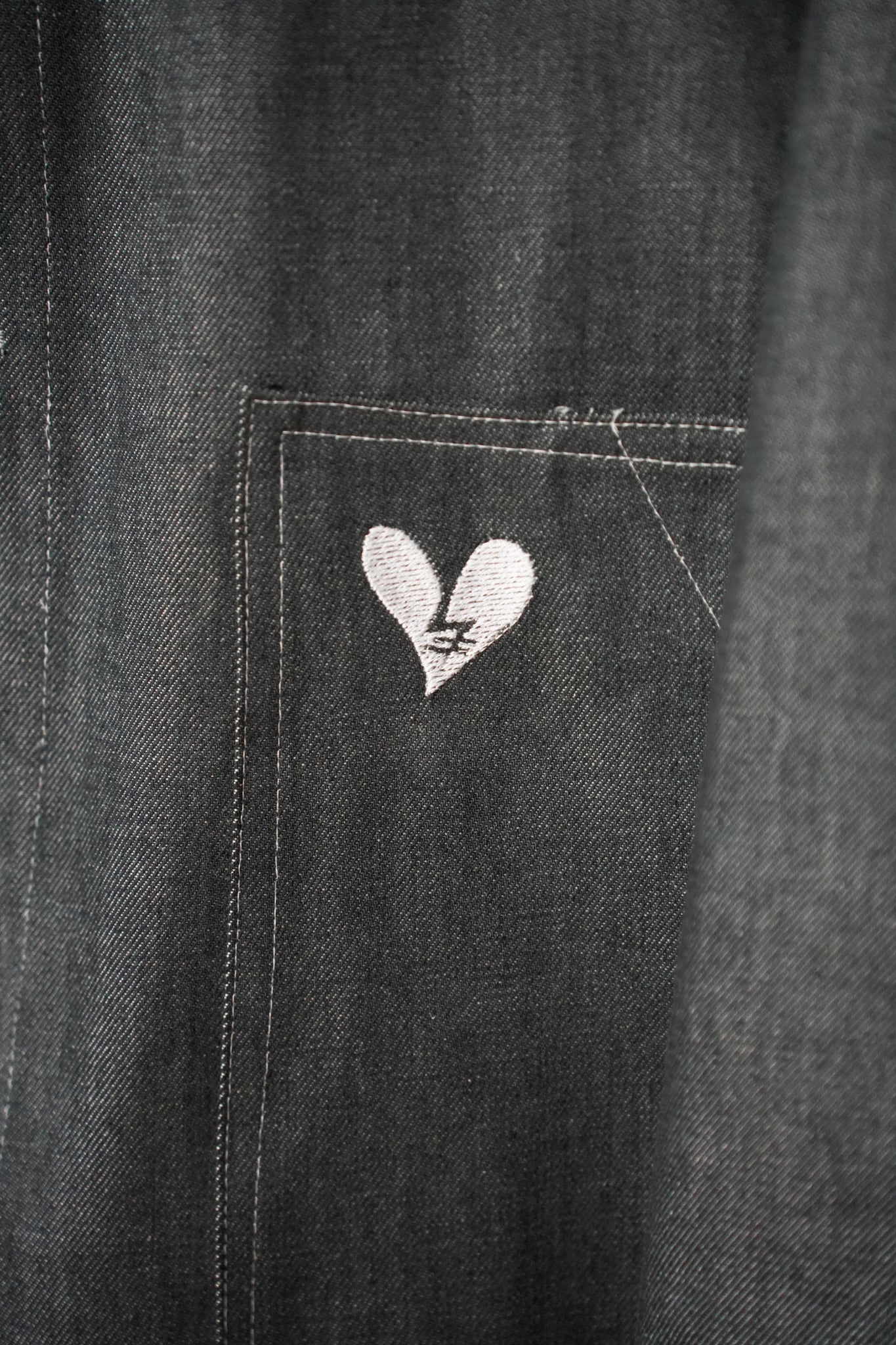 GREY DENIM LONEY JACKET